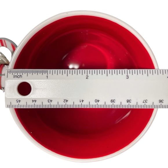 The Mistletoe Company Santa North Pole Trading Company Mug Red Inside NWT - Picture 11 of 12